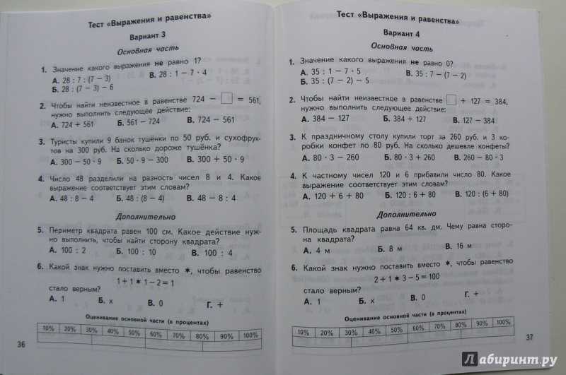Тесты по чтению 2 класс