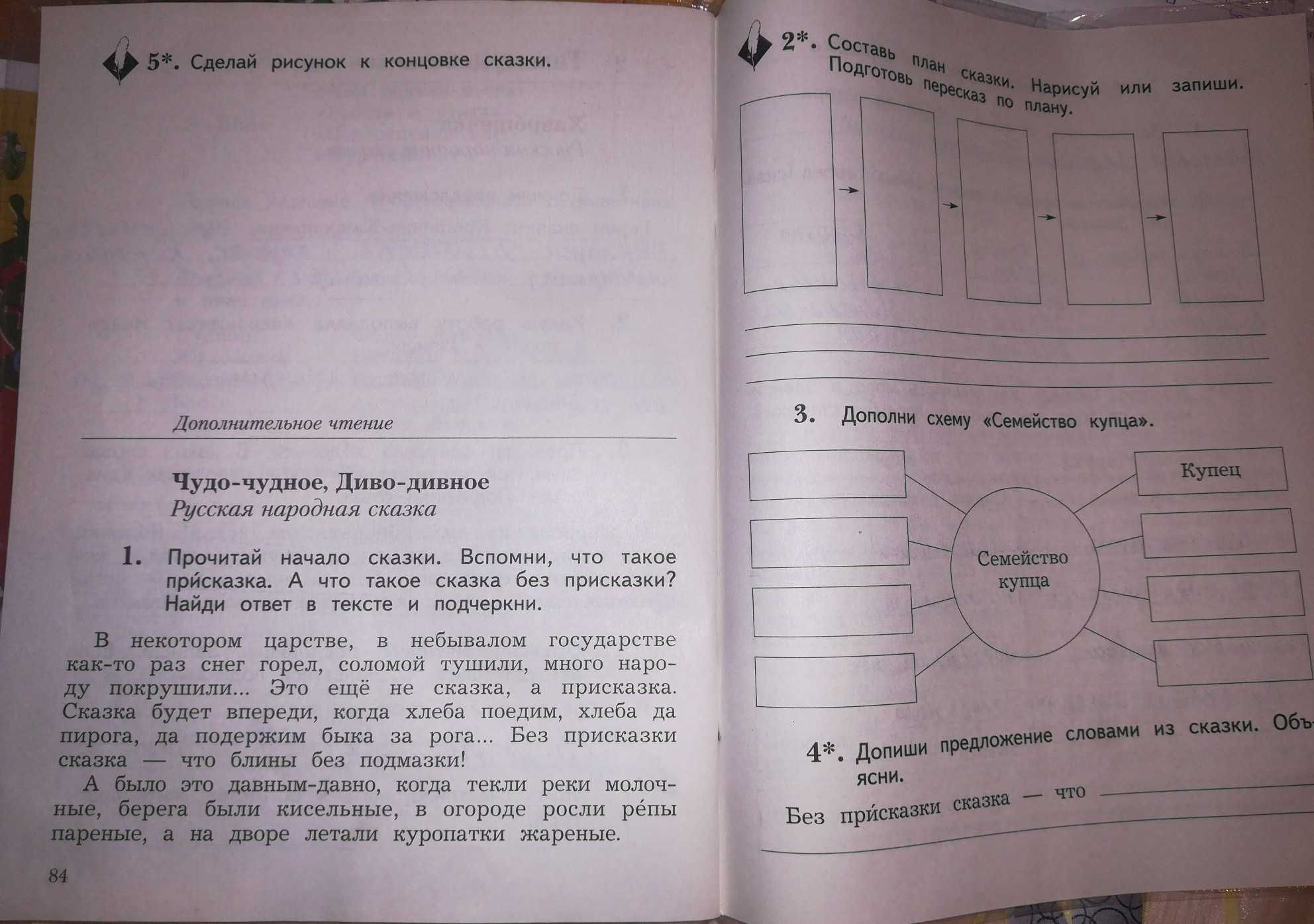 Гдз и решебник литература 2 класс кутявин - рабочая тетрадь