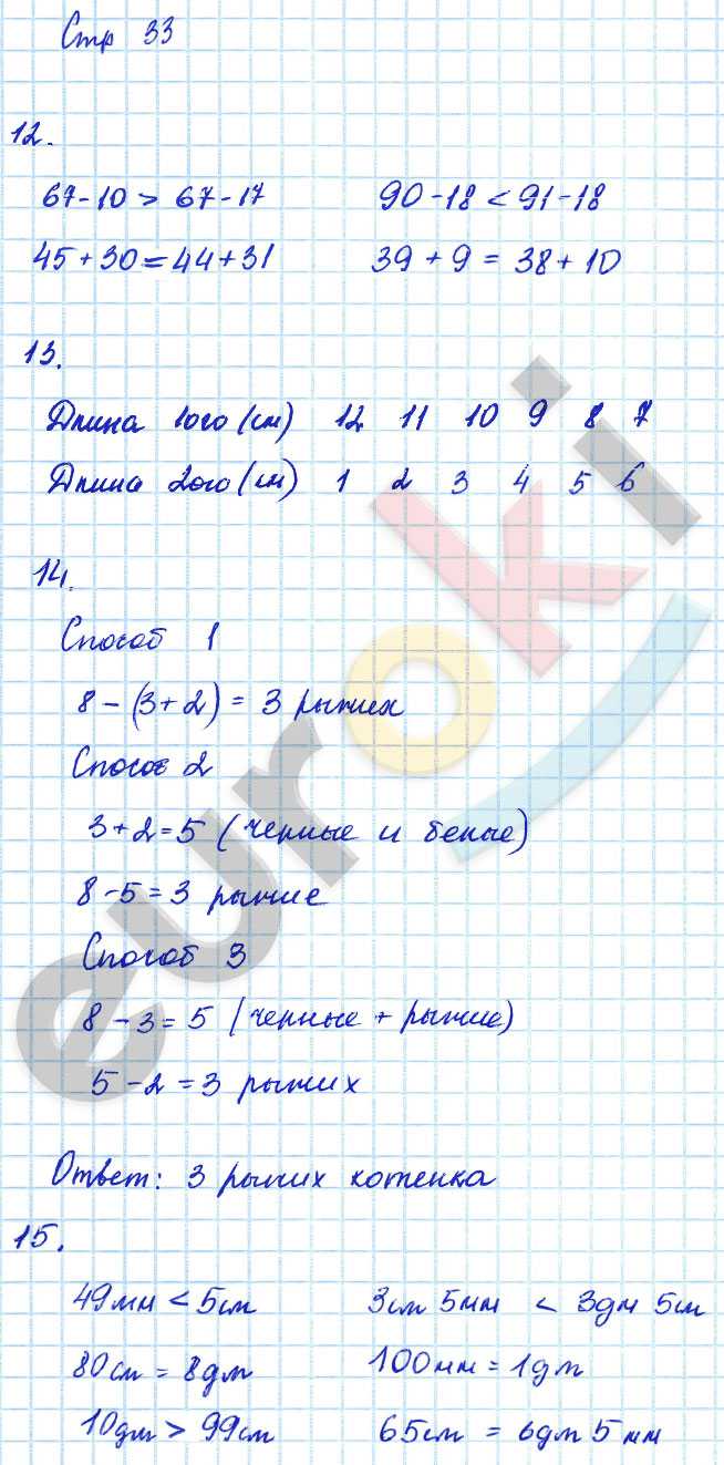 Стр. 33 - гдз математика 2 класс учебник моро часть 2