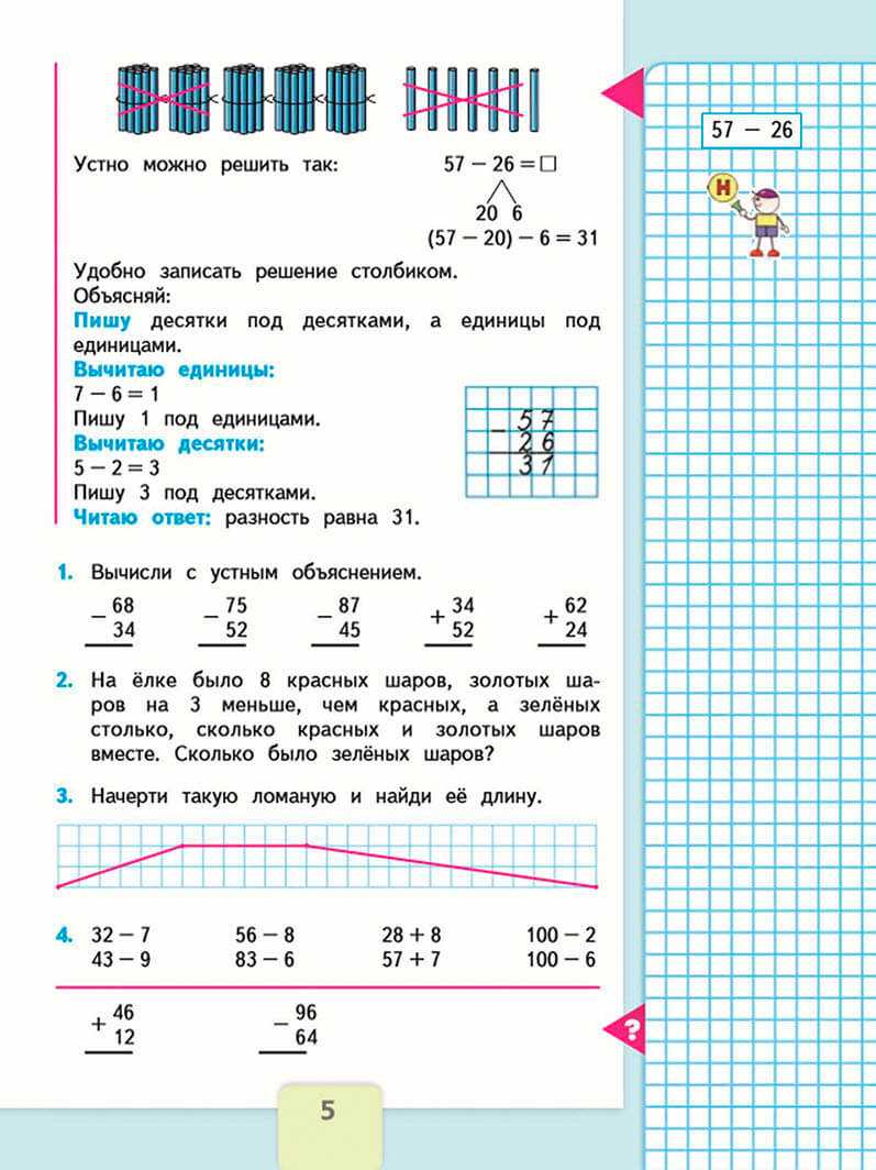 ГДЗ Математика 2 класс рабочая тетрадь часть 2 Моро Сложение и вычитание письменные приемы Ном Выпиши номера прямых, тупых и острых углов Прямые углы Тупые углы Острые углы