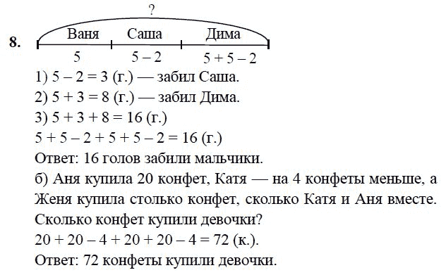 Гдз по математике 2 класс петерсон часть 1 урок 7 задание 8