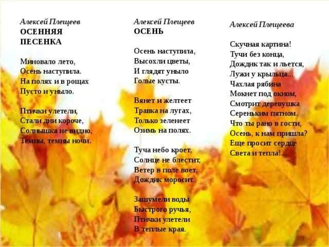 Конспект урока литературного чтения, 2 класс. бальмонт «поспевает брусника...», плещеев «осень наступила...»