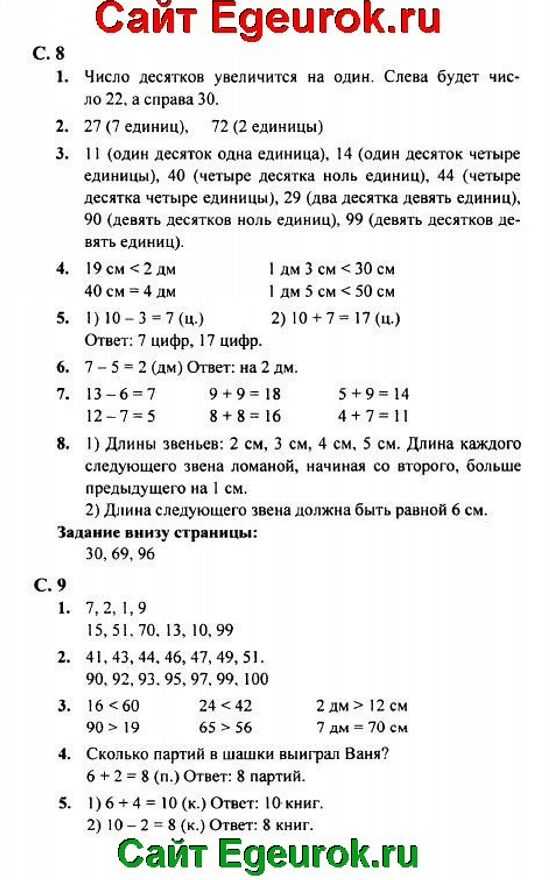 Математика 2 класс моро учебник - части 1 и 2